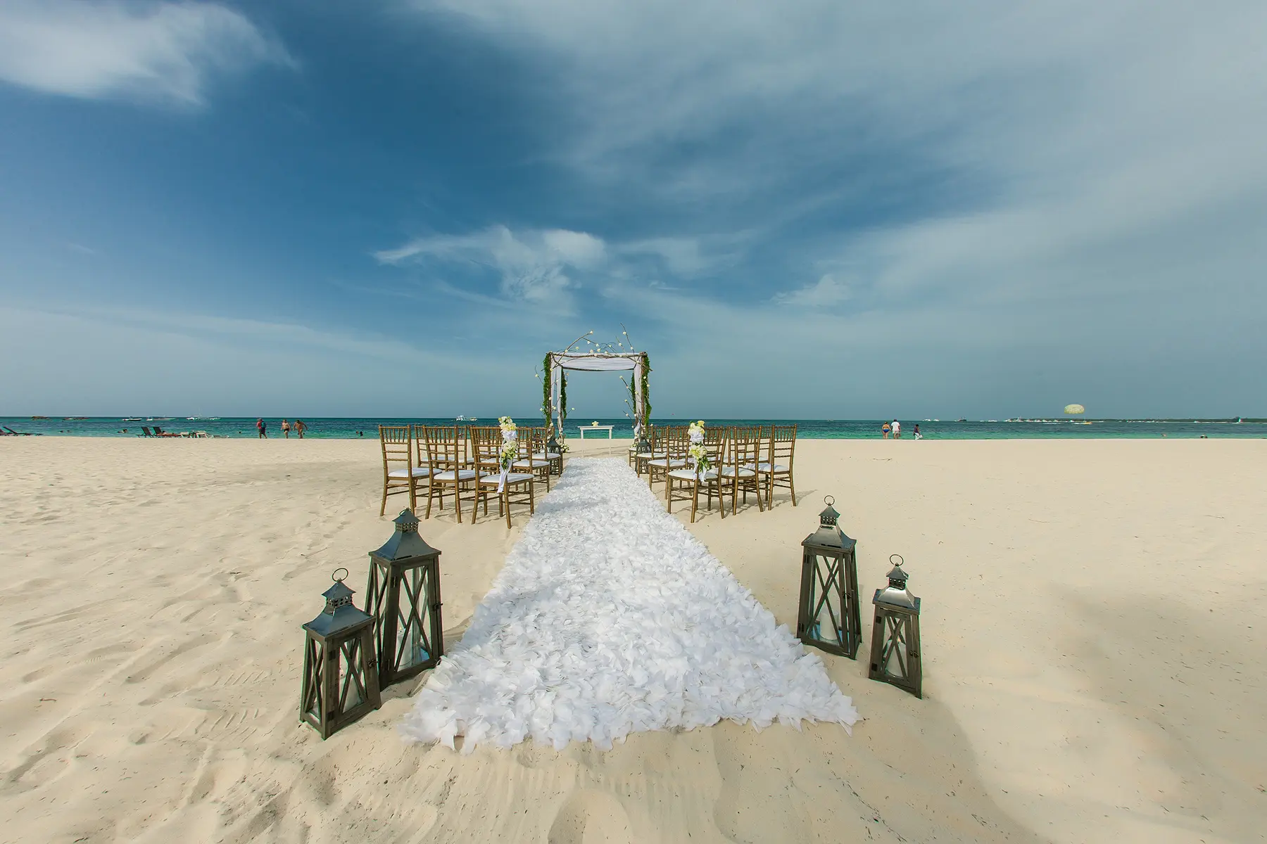 Cerimônia de casamento na praia
